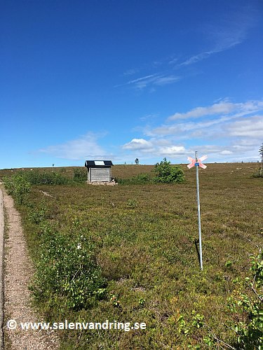 Dasset strax innan Köarskarsfjällets vindskydd