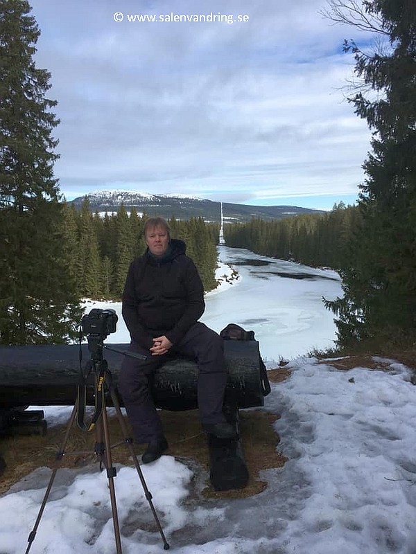 Författaren vid Våtdalsröset