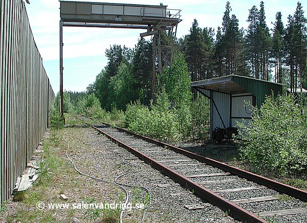 Särnabanan. Bangården i Malungsfors