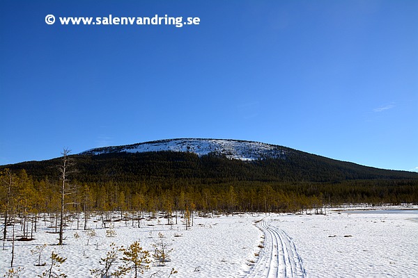 Vyn österut längs Sagmodammen mot Granfjällsstöten