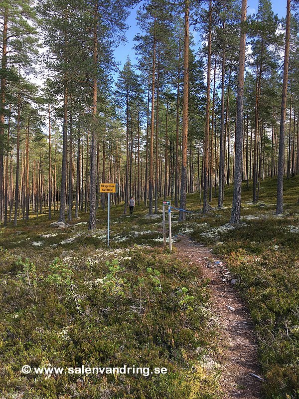 Uppe vid gränsen efter knappt 4 km