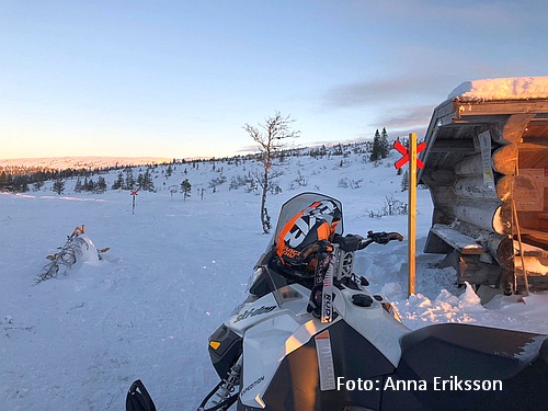 Norra vindskyddet i Mossakalsgraven. Foto: Anna Eriksson