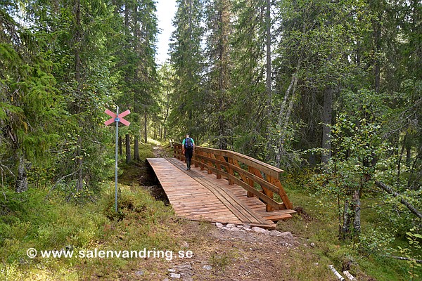 Den nya bron över Norra Saldalsbäcken i september 2023