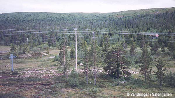 Storgravens fäbod från Högfjällshotellet